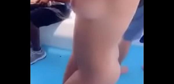  3 Sexy Sluts Partying Naked On a Boat In Jamaica